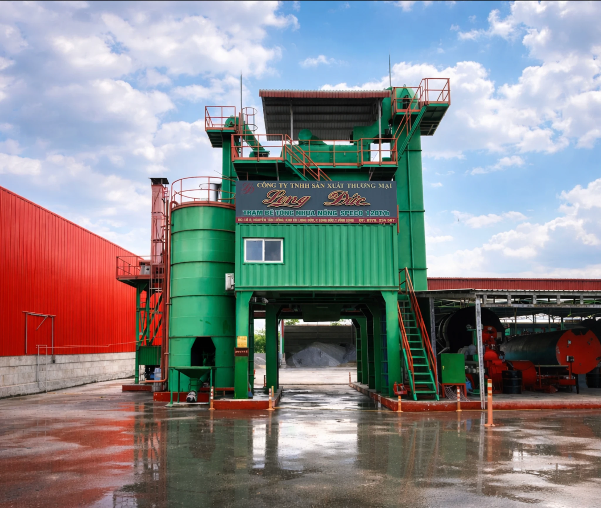 Long Duc asphalt plant facility